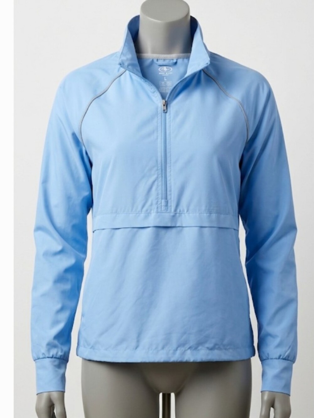 Athletic Works Light Blue Pullover Windbreaker (Sz L) Performance Athleisure